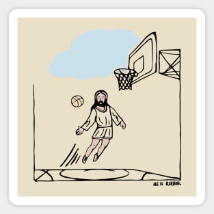 jesus basketball Magnet